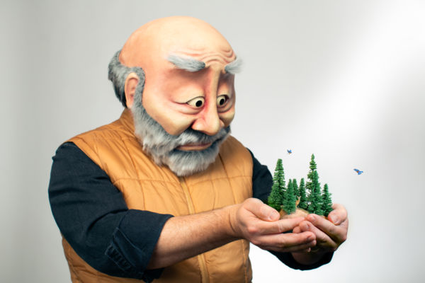 Photo by Derek Ford • Dimensions: 3000 x 2000px • File Type: JPG • File Size: 2 MB Wendell, the main character in 'The Wilds' by WONDERHEADS, a physical theatre company specializing in full-face mask performance